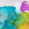 Original - Alcohol Ink Greeting Card - Turquoise Yellow Pink product 2